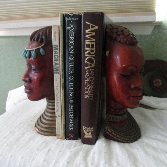 Vintage Accents Hand Carved Wooden Bookends From Cape Town S Africa